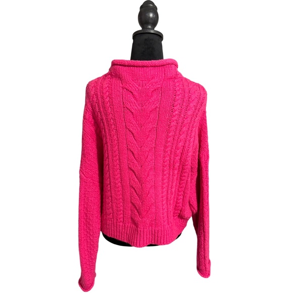 Pilcro from Anthropologie pink cable sweater. Size M. NWOT! - Picture 2 of 14